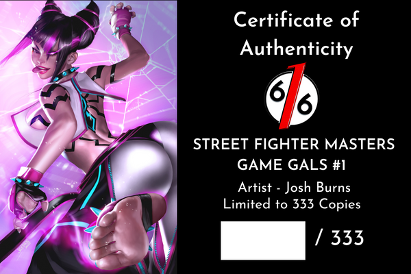 STREET FIGHTER MASTERS GAME GALS 1 JOSH BURNS Virgin Variant AB Set LTD 333 COA