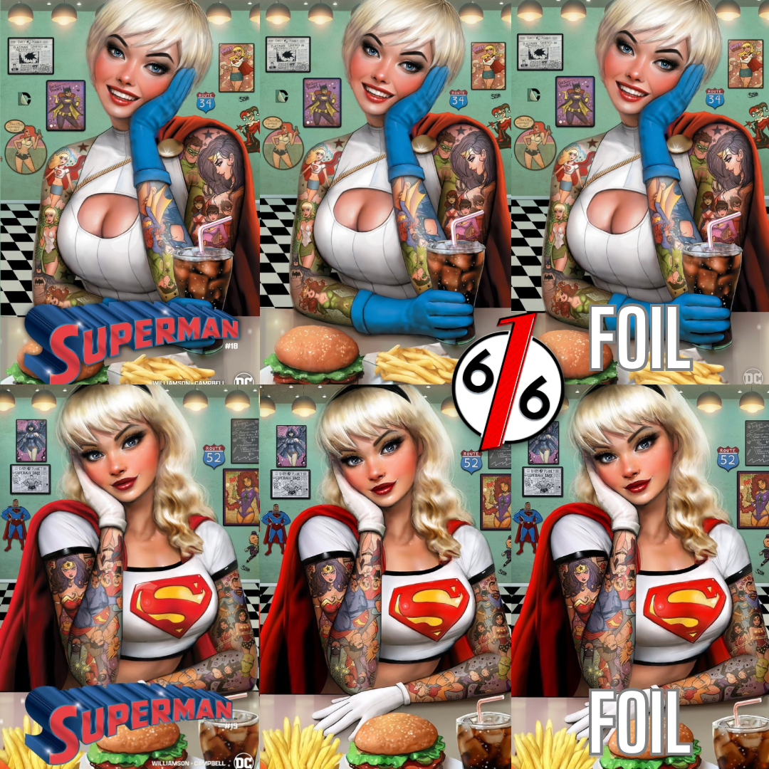 SUPERMAN 18-19 NATHAN SZERDY 616 DINER TATTOO Variant Set Of 6 LTD 1000