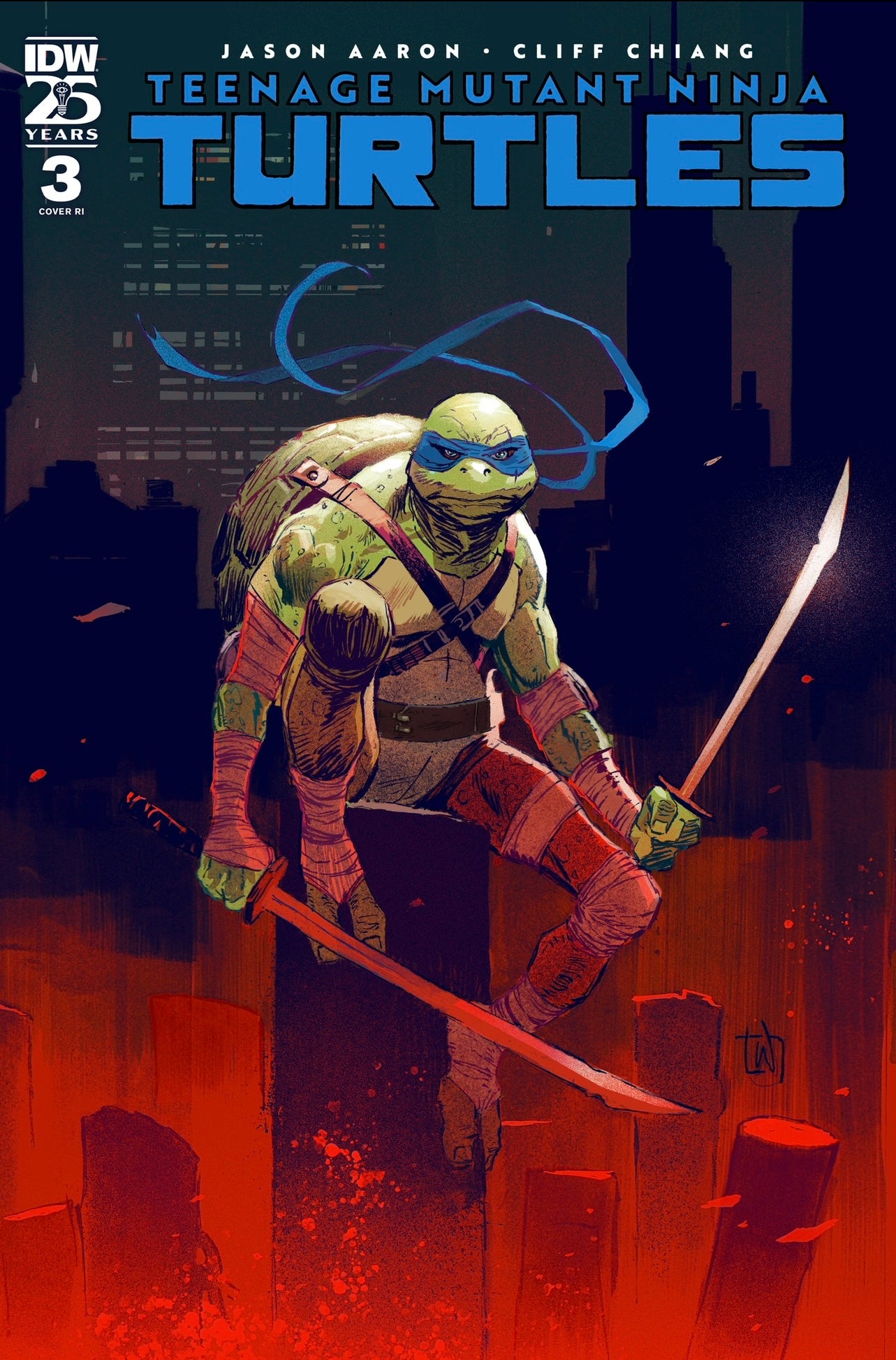 TEENAGE MUTANT NINJA TURTLES 2024 #3 LEE WEEKS 1:100 Ratio Variant