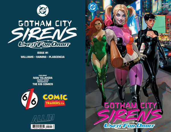GOTHAM CITY SIRENS #1 TALAVERA & COHEN & PARRILLO 616 Variant Set LTD 1000