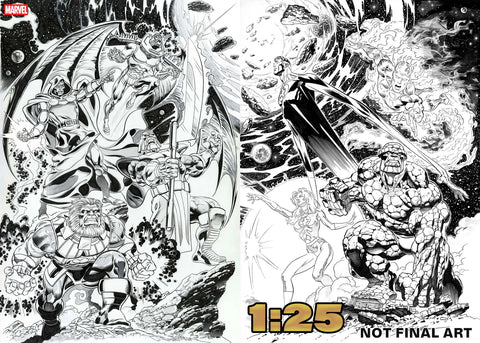 FANTASTIC FOUR #1 CLAUDIO CASTELLINI 1:25 Wraparound Ratio Variant