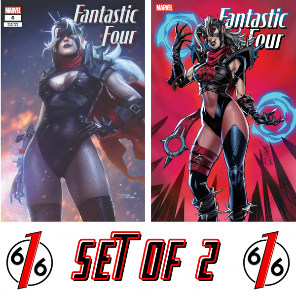 FANTASTIC FOUR #6 TIAGO DA SILVA 616 & J SCOTT CAMPBELL Variant Set LTD 2000