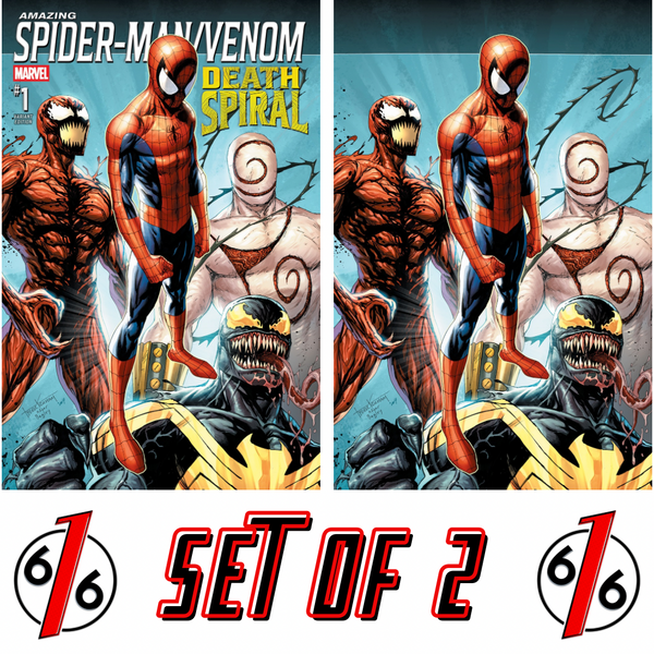 AMAZING SPIDER-MAN VENOM DEATH SPIRAL #1 TYLER KIRKHAM 616 Trade Dress & Virgin Variant AB Set LTD 1000