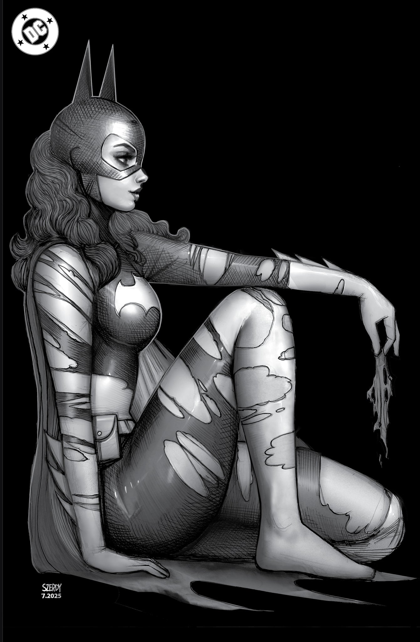 BATMAN #162 NATHAN SZERDY 616 B&W Virgin Tattoo Variant B LTD 1000