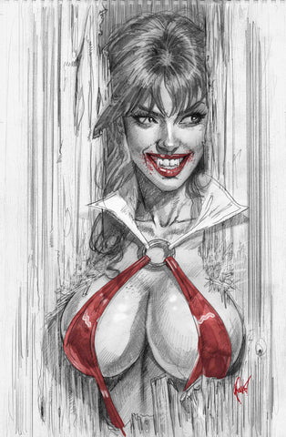 VAMPIRELLA #672 CEDRIC POULAT 616 SHINING Sketch Virgin Variant C LTD 500