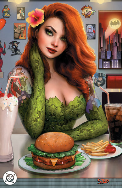 POISON IVY 27 & HARLEY QUINN 45 SZERDY DINER TATTOO Variant Set Of 6 LTD 1000