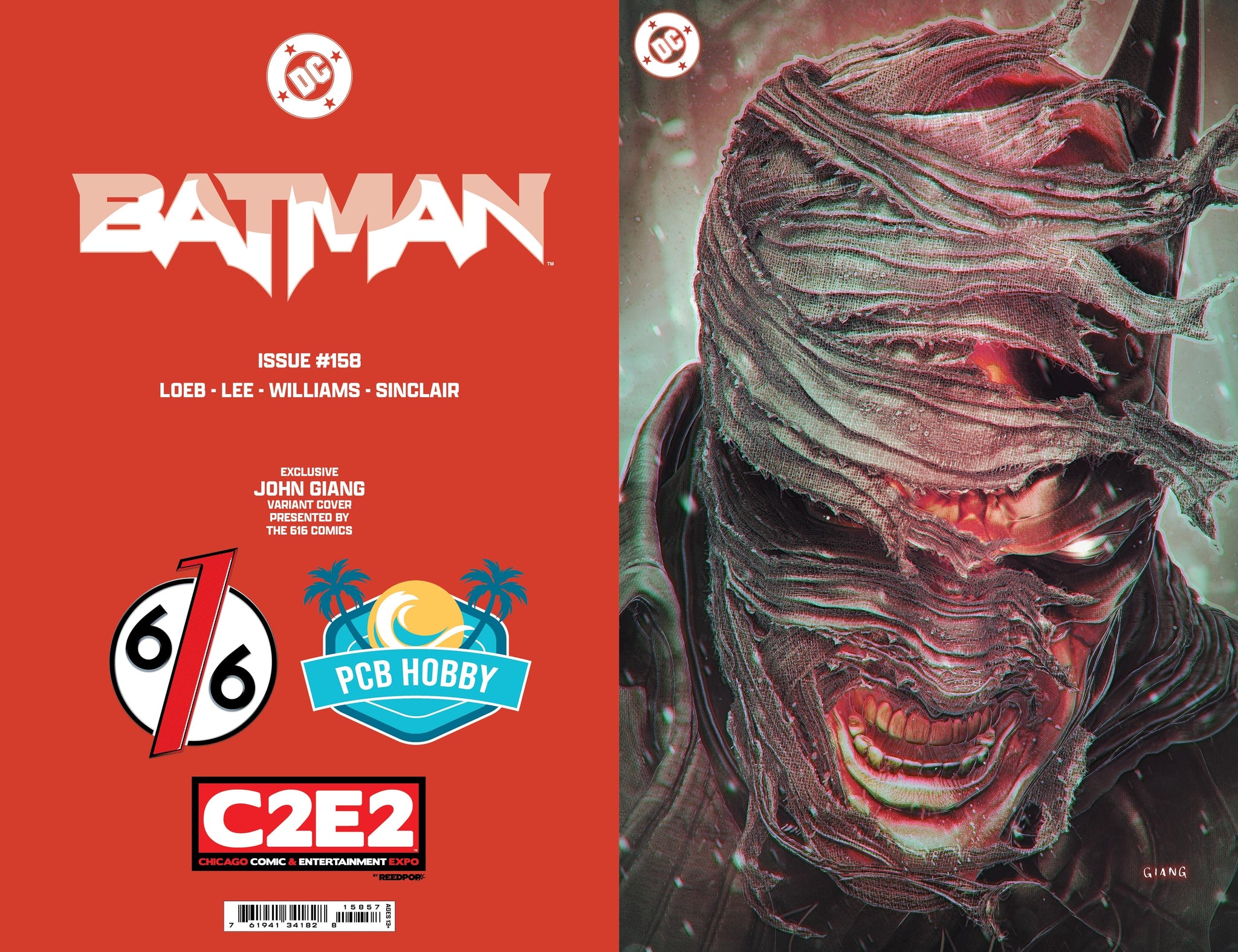 BATMAN #158 JOHN GIANG 616 COMICS HUSH 2 C2E2 Virgin FOIL BATMAN #158 JOHN GIANG 616 COMICS HUSH 2 C2E2 Virgin FOIL