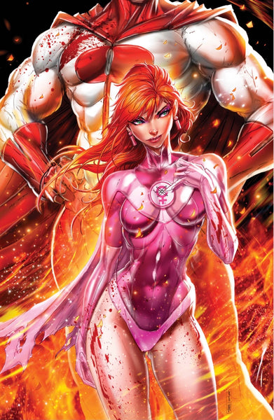 SIGNED - INVINCIBLE FOIL EDITION #1 REPRINT JAMIE TYNDALL 616 COMICS Glossy Foil Wraparound Variant LTD 1500 COA