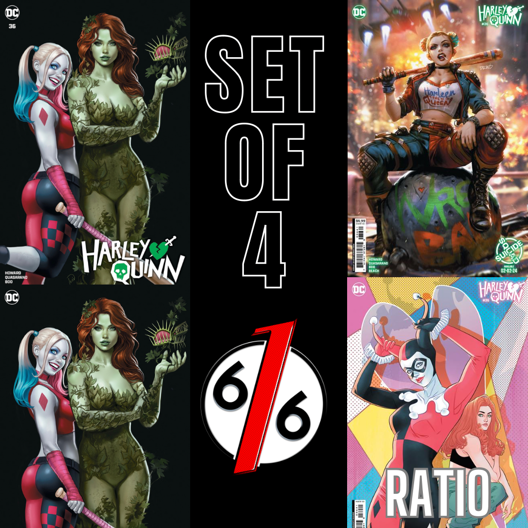 HARLEY QUINN 36 Set IVAN TALAVERA & SAUVAGE 1:25 Ratio & CHEW Variant LTD 1500