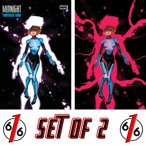 MIDNIGHT FANTASTIC FOUR #1 MIRKA ANDOLFO 616 COMICS Trade Dress & Virgin Variant AB Set LTD 1000