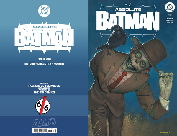 ABSOLUTE BATMAN #19 FABRIZIO DE TOMMASO 616 COMICS Variant AB Set LTD 1000