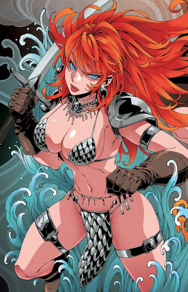 VAMPIRELLA #3 & RED SONJA SHE-DEVIL WITH A SWORD #2 GODTAIL 616 COMICS Virgin Variant B Set LTD 500