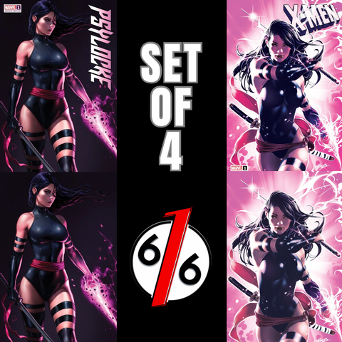 PSYLOCKE #1 IVAN TALAVERA & X-MEN #1 LOBOS 616 Variant Set LTD 1000