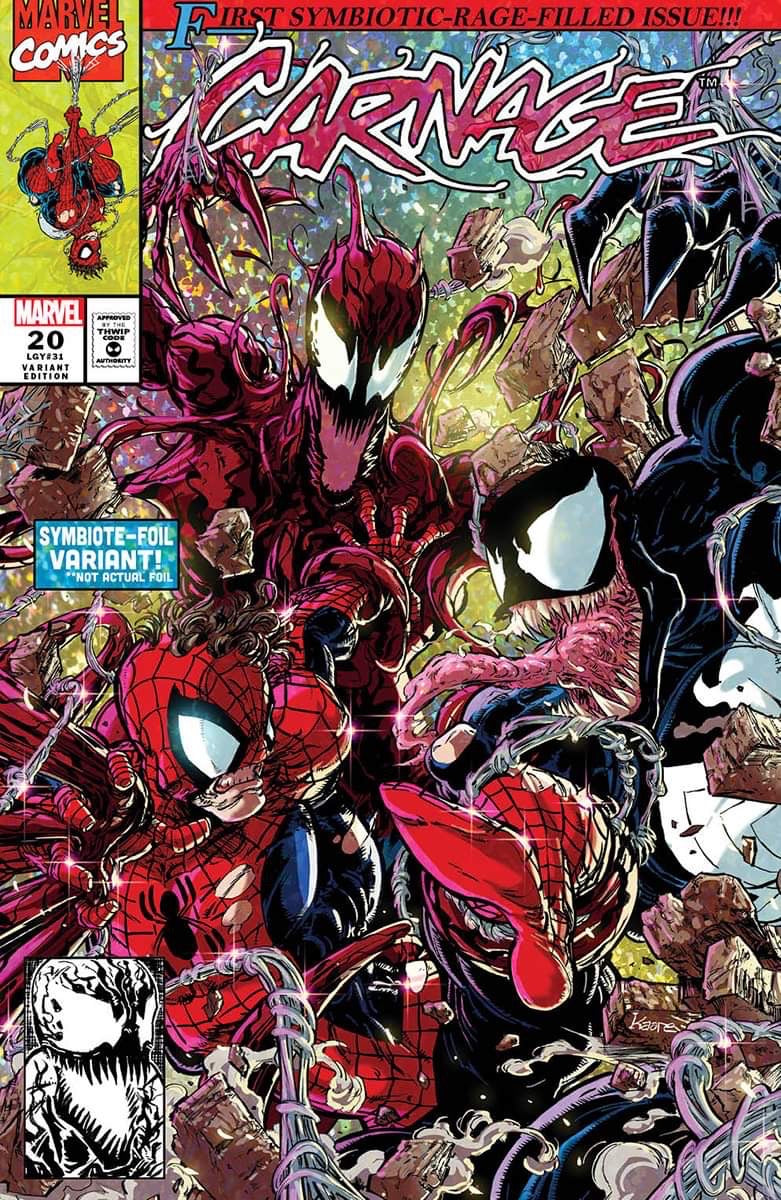 CARNAGE #1 KAARE ANDREWS 90s & DELL'OTTO FOIL Variant – The 616 Comics