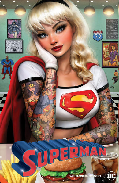 SUPERMAN 18-19 NATHAN SZERDY 616 DINER TATTOO Trade Dress Variant Set LTD 3000