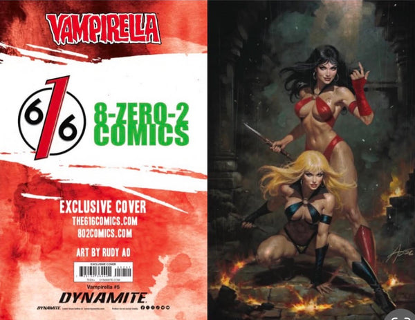 VAMPIRELLA #5 (2026) RUDY AO 616 COMICS Virgin Variant B LTD 500