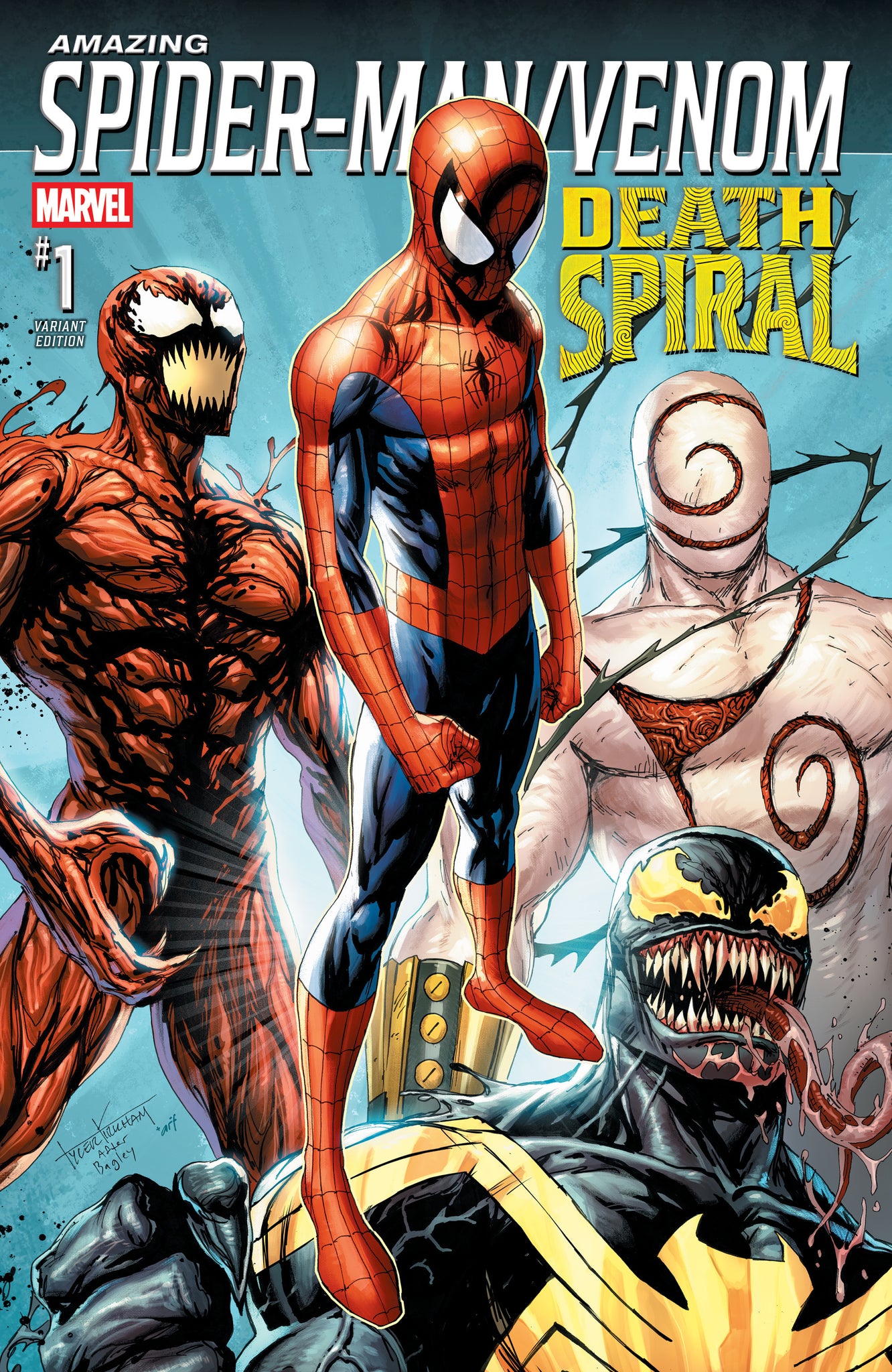 AMAZING SPIDER-MAN VENOM DEATH SPIRAL #1 TYLER KIRKHAM 616 Trade