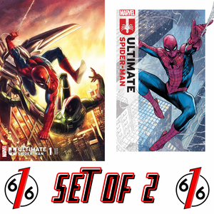 ULTIMATE SPIDER-MAN #1 MASTRAZZO Variant & CHECCHETTO Main Cover Set