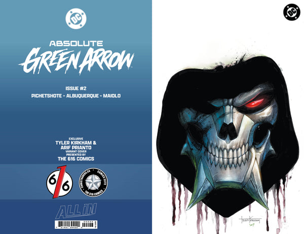 ABSOLUTE GREEN ARROW #2 TYLER KIRKHAM 616 COMICS Trade Dress & Virgin & FOIL Variant ABC Set LTD 1000