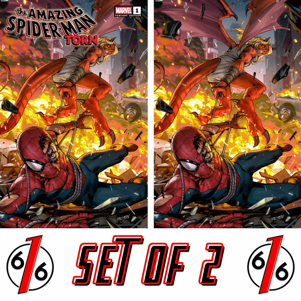 AMAZING SPIDER-MAN TORN #1 DERRICK CHEW 616 Trade Dress & Virgin Variant Set LTD 1000