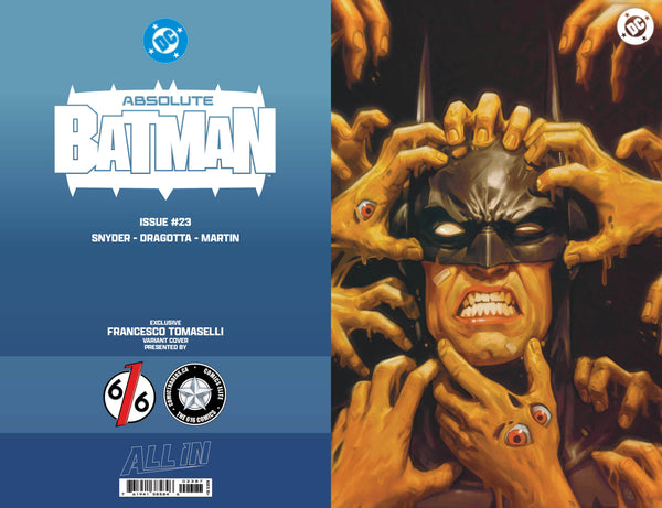 ABSOLUTE BATMAN #23 FRANCESCO TOMASELLI 616 COMICS Trade Dress & Virgin Variant AB Set LTD 1000