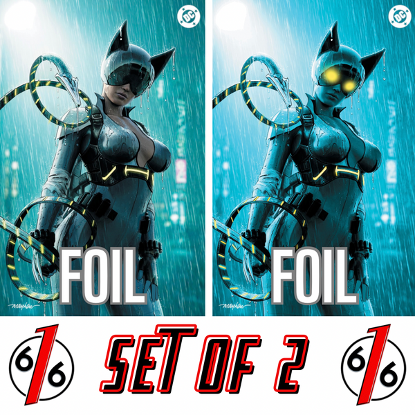 ABSOLUTE CATWOMAN #1 MIKE MAYHEW 616 COMICS Virgin FOIL Variant CD Set LTD 1000