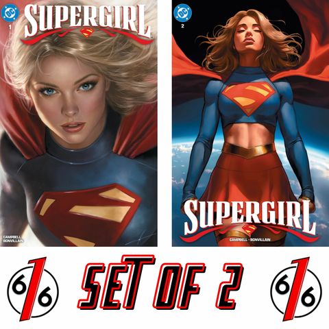 SUPERGIRL #1-2 CARLA COHEN & IVAN TALAVERA 616 Comics Variant Set LTD 3000
