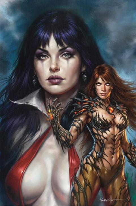 Vampirella Witchblade #1 1:25 Lucio Parrillo Virgin Ratio Variant cover