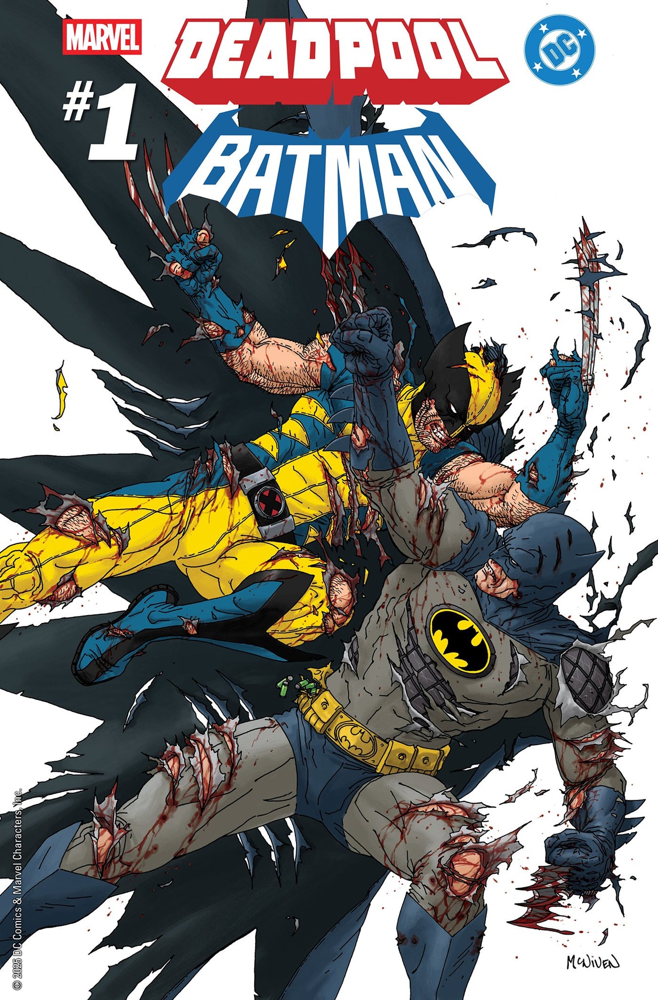 MARVEL DC DEADPOOL BATMAN #1 STEVE MCNIVEN 1:25 Ratio Variant
