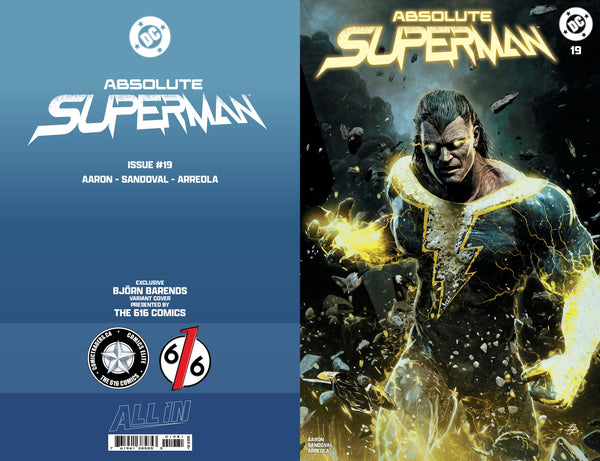 ABSOLUTE SUPERMAN #19 BJORN BARENDS 616 Variant & RAFA SANDOVAL Cvr A Set LTD 3000