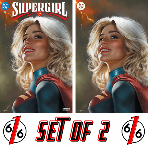 SUPERGIRL #3 CARLA COHEN 616 Trade Dress & Virgin Variant Set LTD 1000