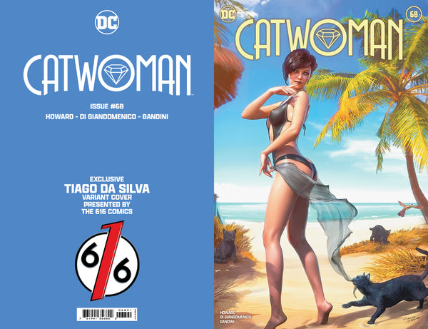 CATWOMAN & BATGIRL TIAGO DA SILVA 616 COPPERTONE Variant Set LTD 3000