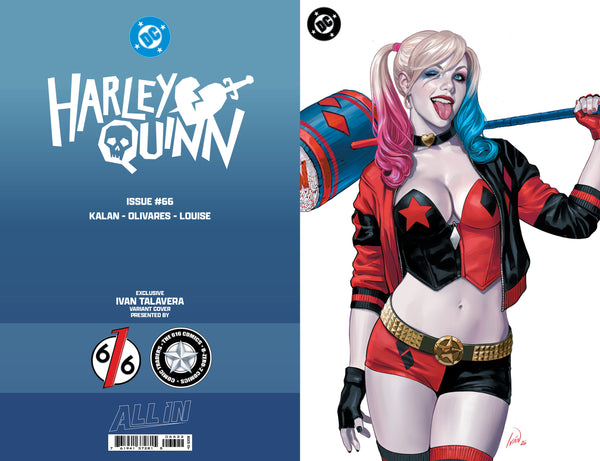 HARLEY QUINN #66 IVAN TALAVERA 616 COMICS Virgin FOIL Variant C LTD 1000