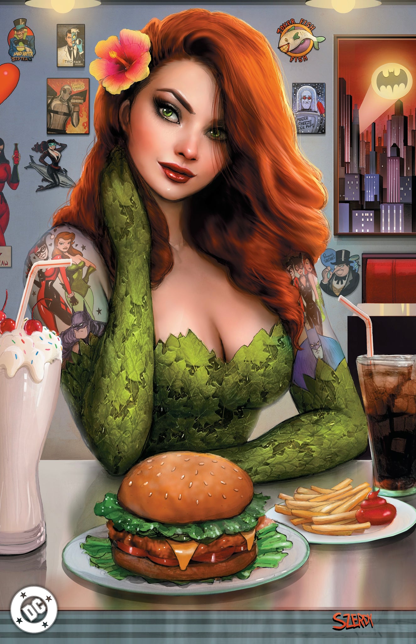 POISON IVY 27 SZERDY 616 DINER TATTOO FOIL Virgin Variant C LTD 1000