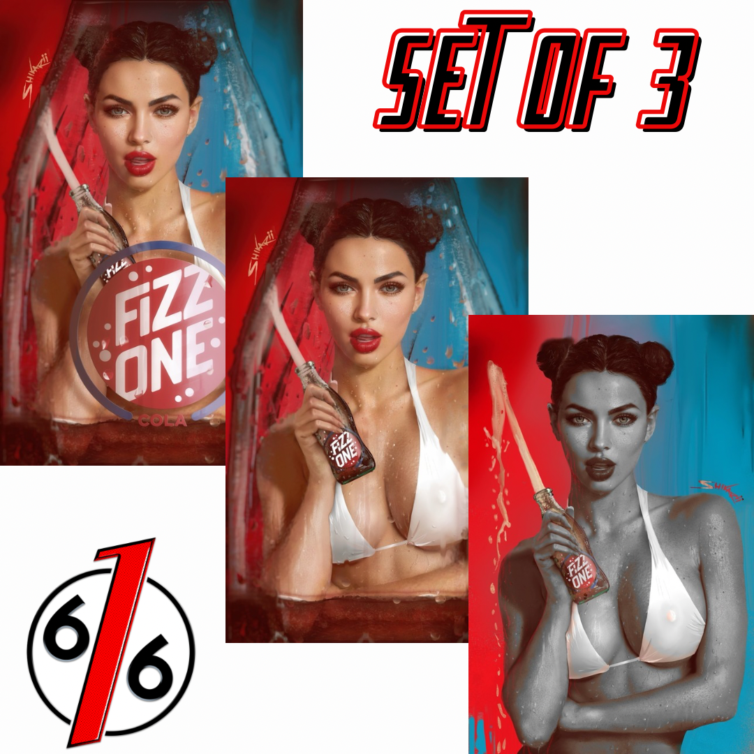 POP KILL #1 SHIKARII 616 COMICS Special Printing Virgin Variant Set Of 3 LTD 400