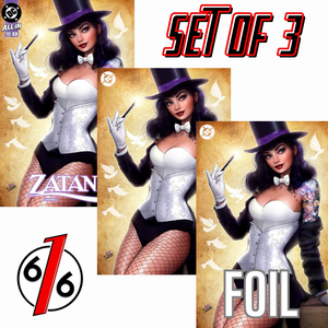 ZATANNA #1 NATHAN SZERDY 616 COMICS TATTOO Variant Set AB & C FOIL LTD 1000