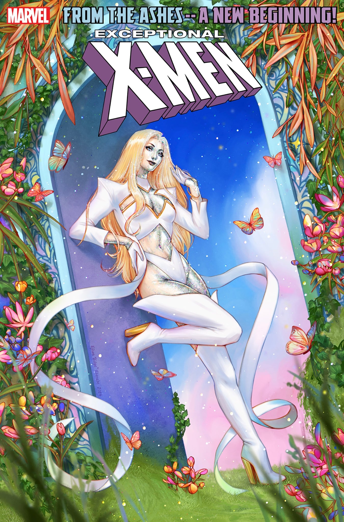 EXCEPTIONAL X-MEN #1 EDGE EBENEBE FOIL Variant EMMA FROST