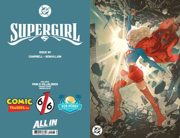 SUPERGIRL #1 CARLA COHEN & PABLO LOBOS VILLALOBOS 616 COMICS Virgin FOIL Variant Set CD LTD 1000