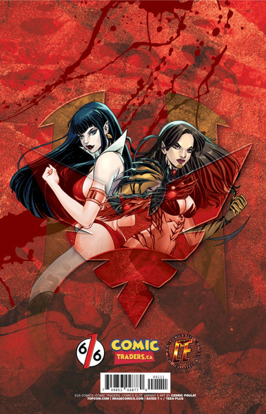 WITCHBLADE VAMPIRELLA 1 CEDRIC POULAT 616 COMICS Trade Dress Variant A LTD 500