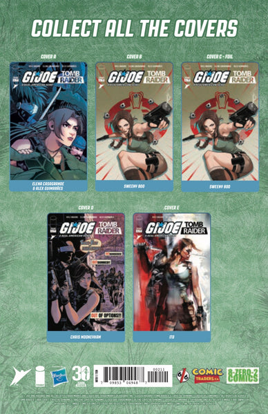 GI JOE TOMB RAIDER #2 CEDRIC POULAT 616 COMICS Virgin FOIL Variant B LTD 750