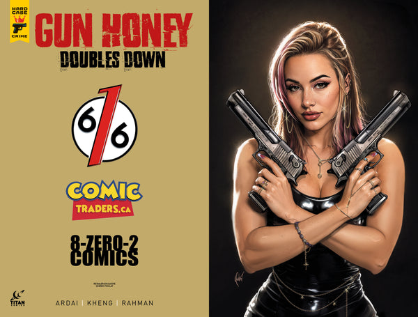 GUN HONEY DOUBLES DOWN #3 CEDRIC POULAT 616 COMICS Trade Dress & Virgin Variant ABC Set LTD 500