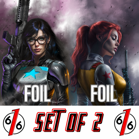 GI JOE #15-16 PARRILLO & COHEN 616 COMICS FOIL Virgin Variant Set LTD 750