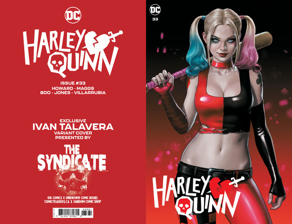 HARLEY QUINN #33 & 66 IVAN TALAVERA 616 COMICS Variant Set LTD 3000