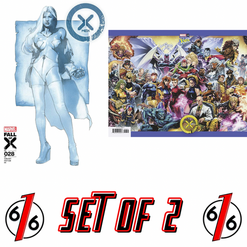 X-MEN #28 DELL’OTTO & TAN WRAPAROUND 60th Anniversary Variant Set