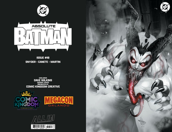 ABSOLUTE BATMAN #18 DAVE WILKINS MEGACON Exclusive Variant ABC Set LTD 1000