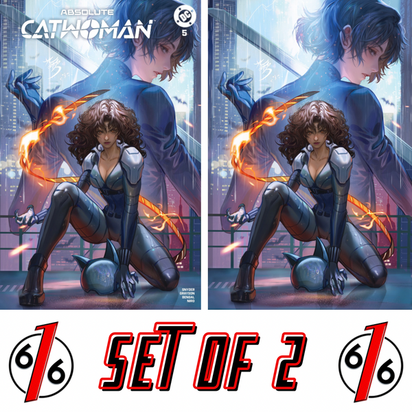 ABSOLUTE CATWOMAN #5 FAN YANG 616 COMICS Trade Dress & Virgin Variant AB Set LTD 1000