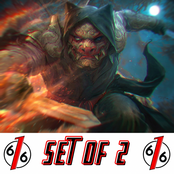 TEENAGE MUTANT NINJA TURTLES #14 TIAGO DA SILVA 616 Ujigami Virgin Connecting Variant AB Set LTD 600