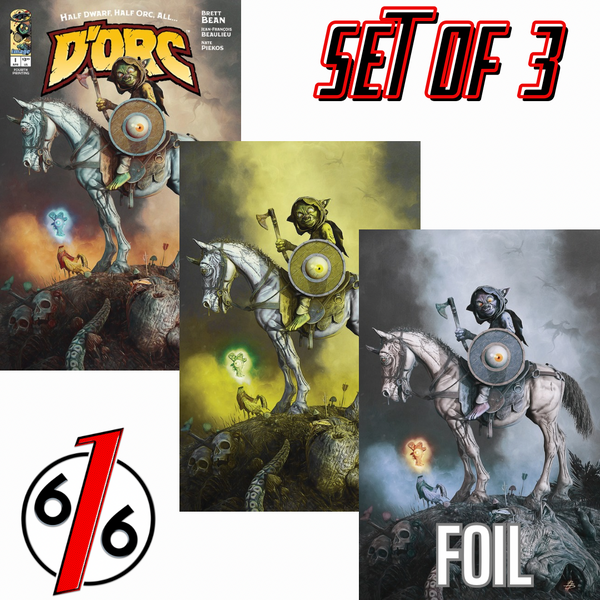 DORC #1 FOURTH PRINT BJORN BARENDS 616 COMICS Trade Dress & Virgin & FOIL Variant ABC Set LTD 500