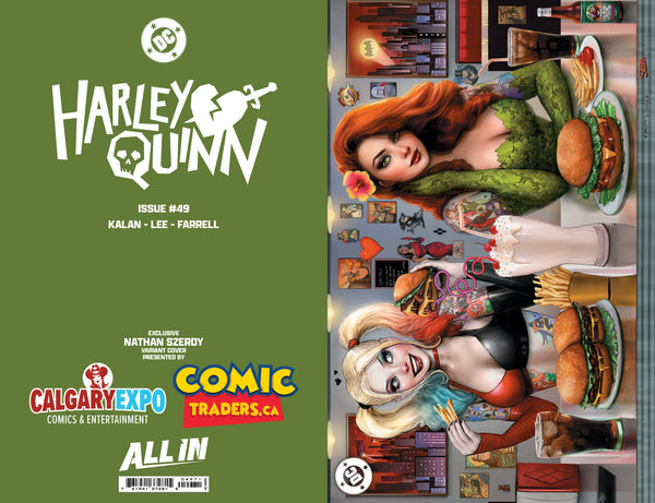 HARLEY QUINN #49 NATHAN SZERDY Calgary Fan Expo Horizontal Virgin FOIL Variant D LTD 1000