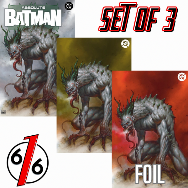 ABSOLUTE BATMAN 17 LUCIO PARRILLO Trade & Virgin & FOIL Variant ABC Set LTD 1000